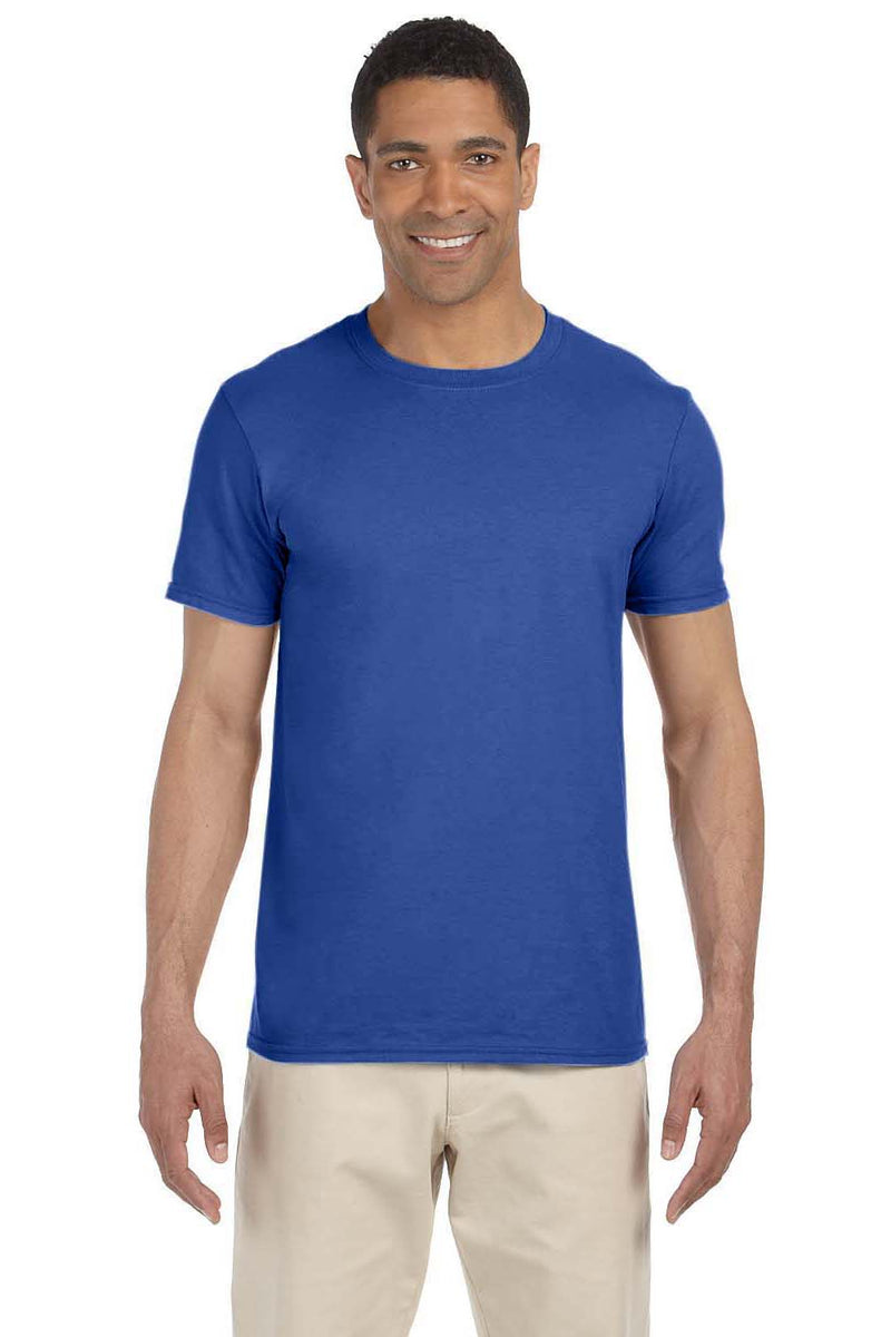 Gildan G640 Adult Softstyle® T-Shirt–Heather Navy (XL)