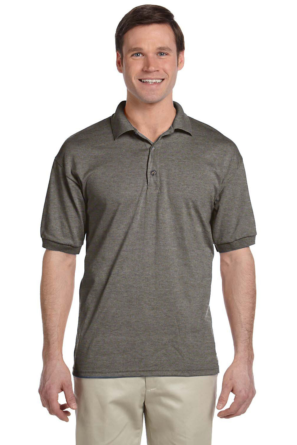 Gildan 8800/G880 Mens Heather Graphite Grey DryBlend Moisture Wicking ...