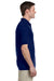 Gildan G890 Mens DryBlend Moisture Wicking Short Sleeve Polo Shirt w/ Pocket Navy Blue Side