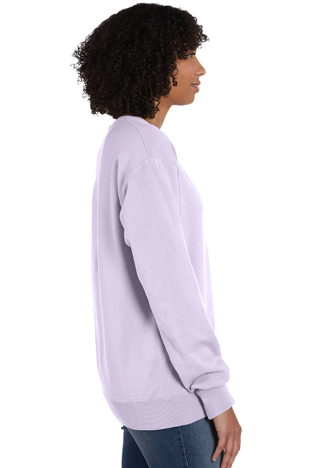 ComfortWash by Hanes Mens Crewneck Sweatshirt - Future Lavender Purple