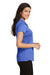 Port Authority L576 Womens Trace Moisture Wicking Short Sleeve Polo Shirt Heather Royal Blue Side