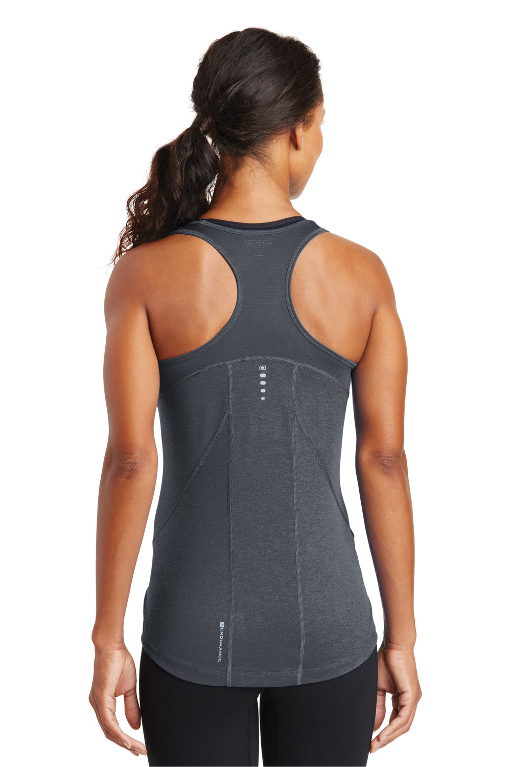 Ogio LOE322 Womens Endurance Pulse Jersey Moisture Wicking Tank Top Gear Grey Back