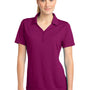 Sport-Tek Womens Micro-Mesh Moisture Wicking Short Sleeve Polo Shirt - Pink Rush - Closeout