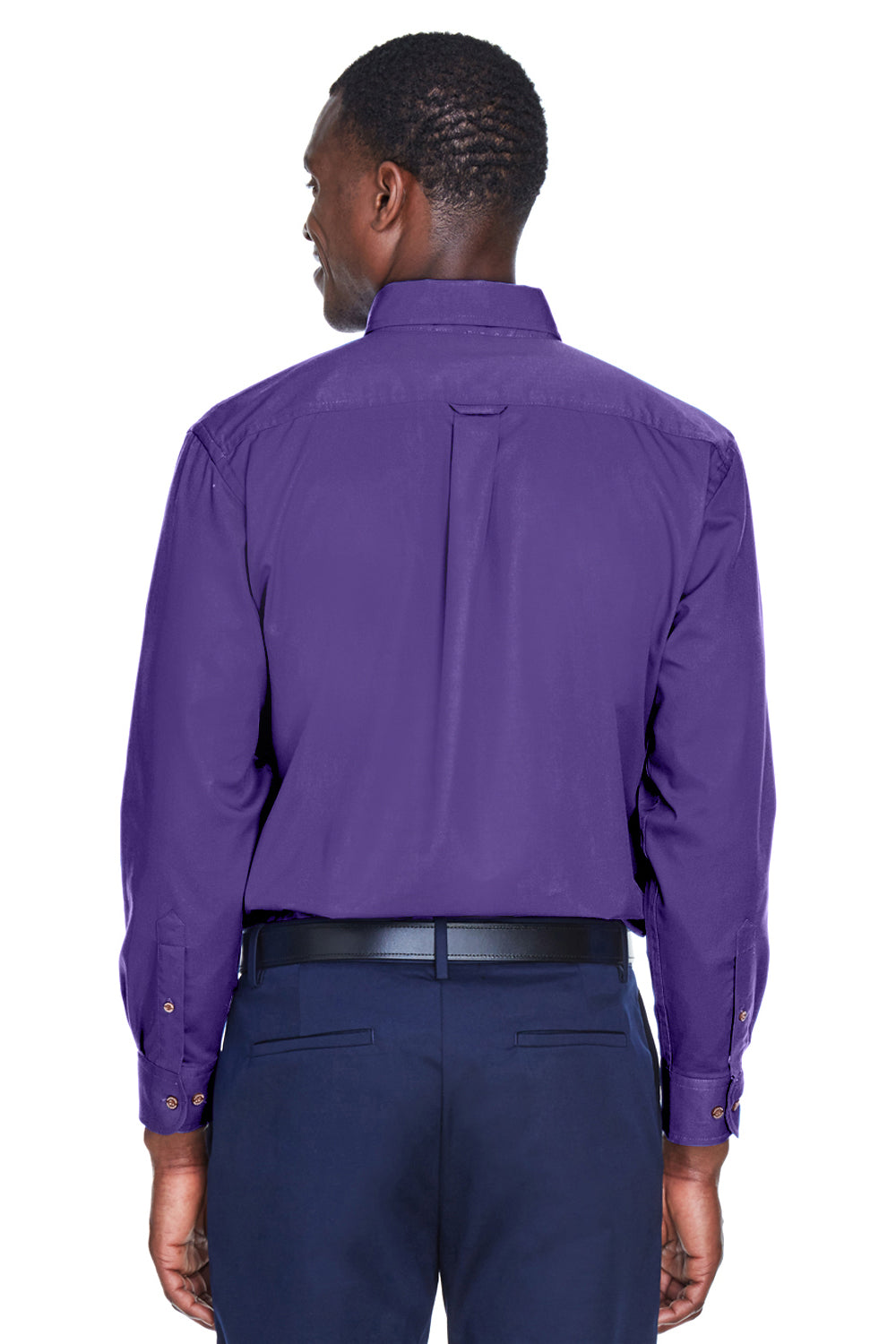 Harriton M500/M500T Mens Team Orange Wrinkle Resistant Long Sleeve Button  Down Shirt w/ Pocket —