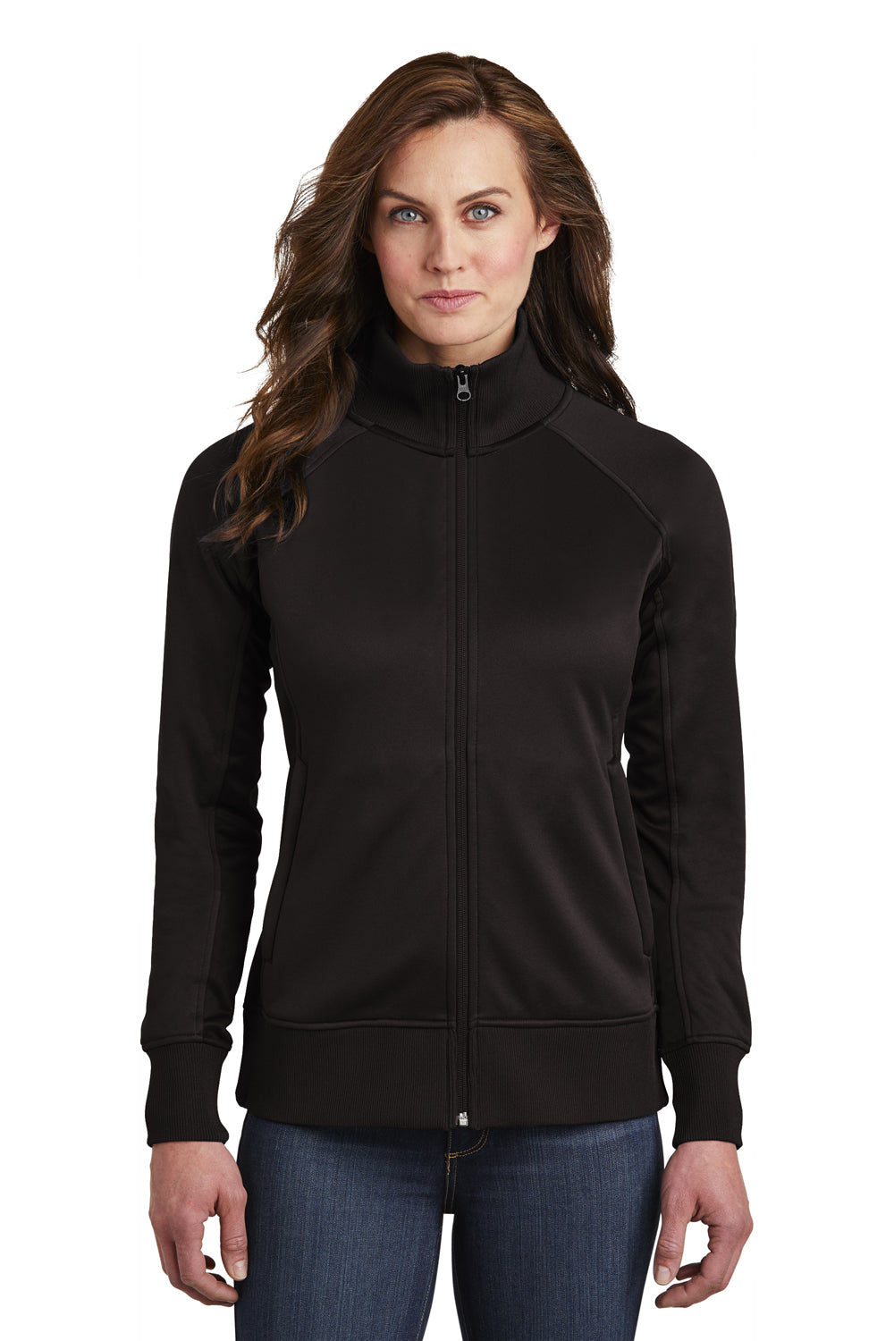 The North Face Womens Tech Full Zip Fleece Jacket - Black - Closeout