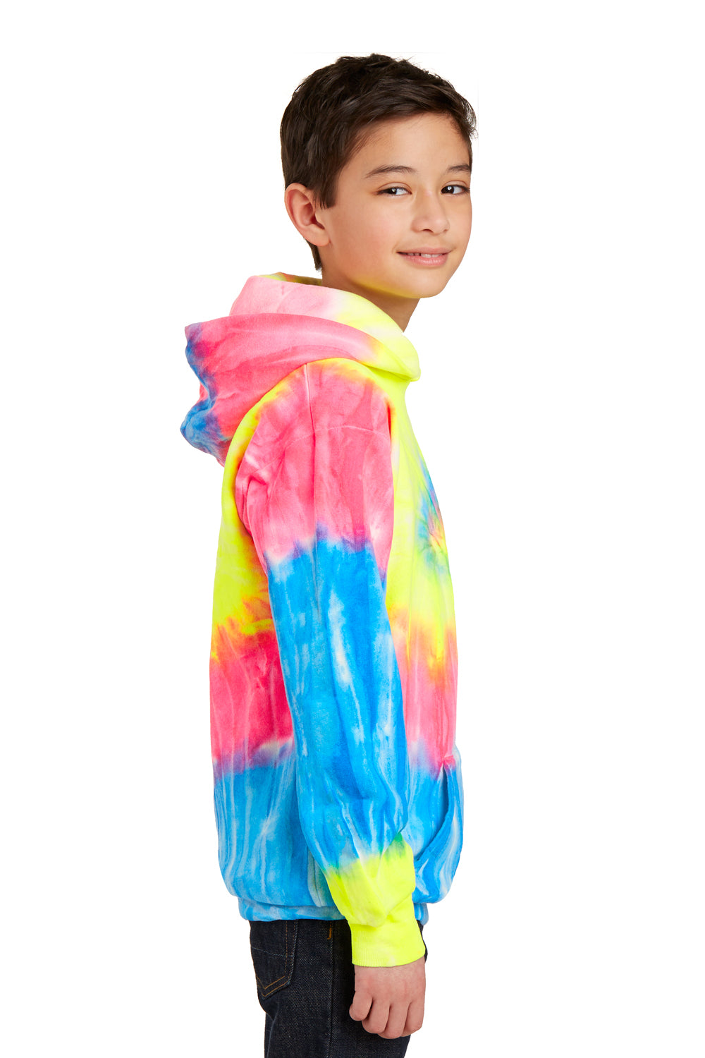 Youth Tie Dye Hooded Pullover