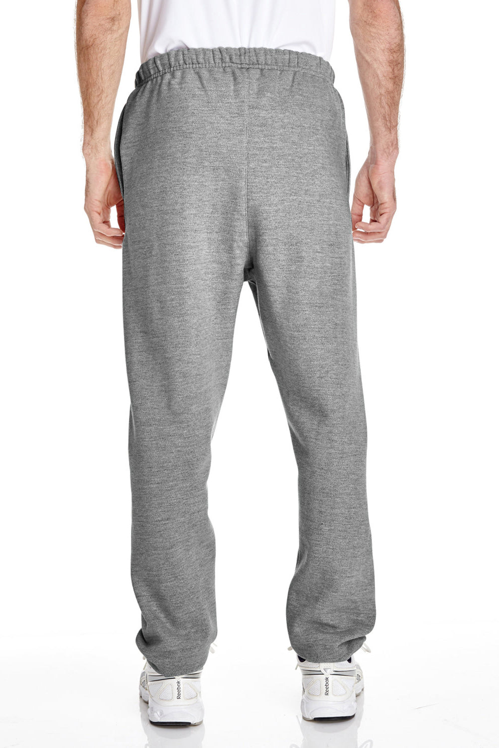 Champion RW10 Mens Reverse Weave Fleece Sweatpants w/ Pockets Oxford Grey Back