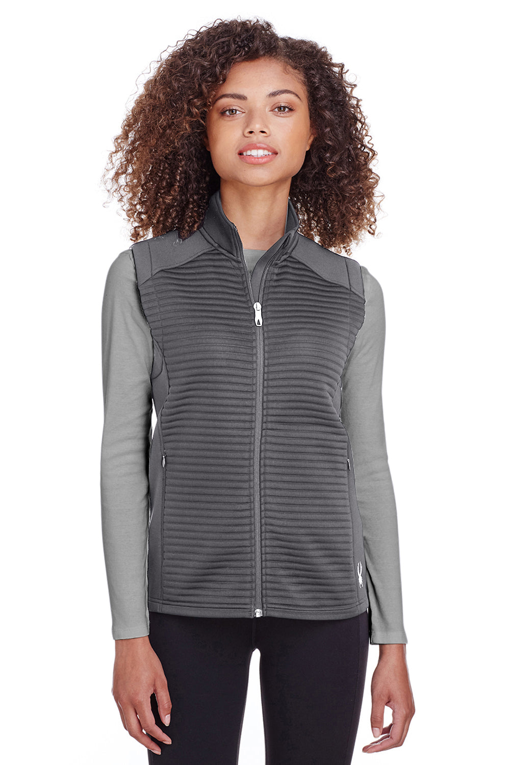 Spyder S16523 Womens Venom Full Zip Vest Grey Front