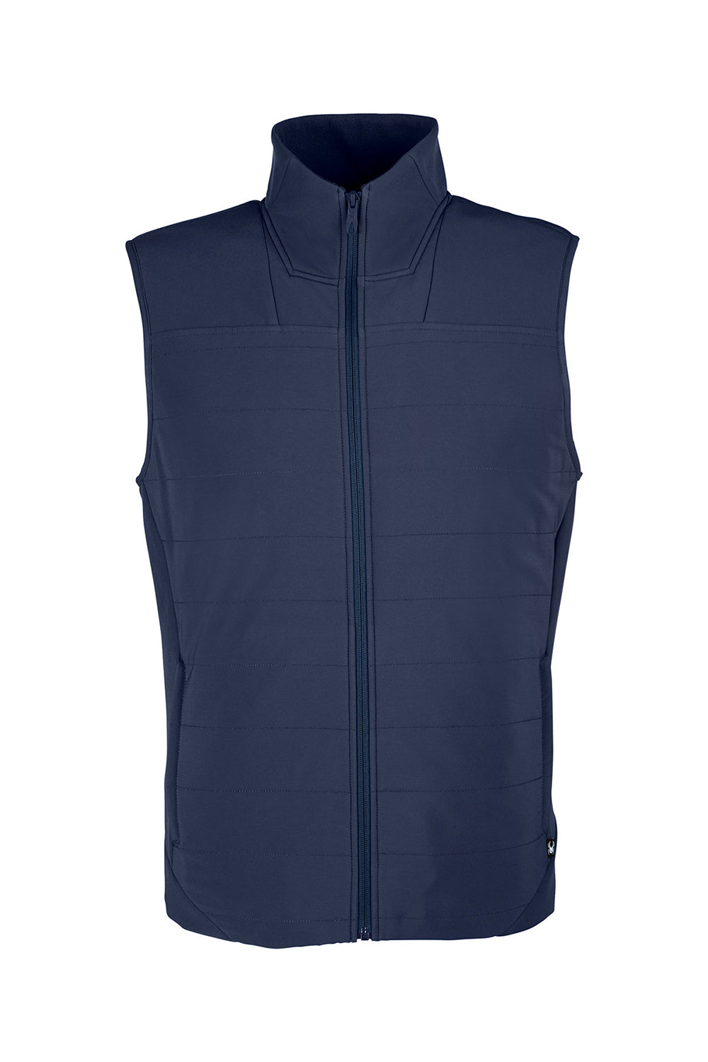 Spyder S17028 Mens Transit Full Zip Vest Frontier Blue Flat Front