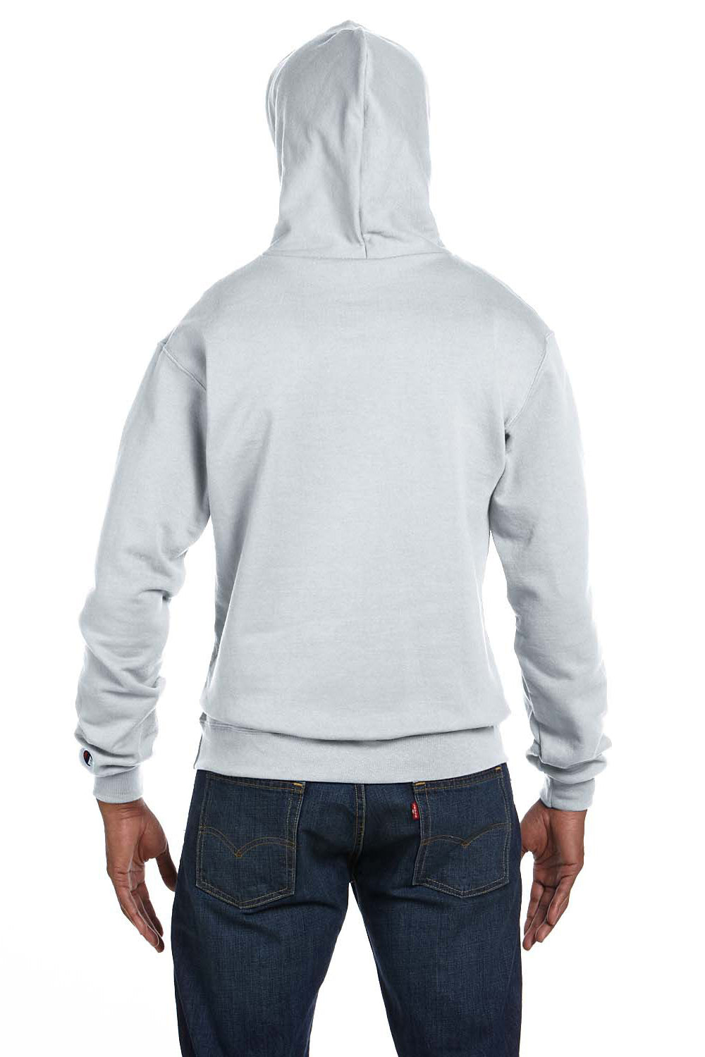 Double Silver — Moisture Hooded Wicking Fleece Dry Champion Eco S700 Sweatshirt Grey Mens Hoodie