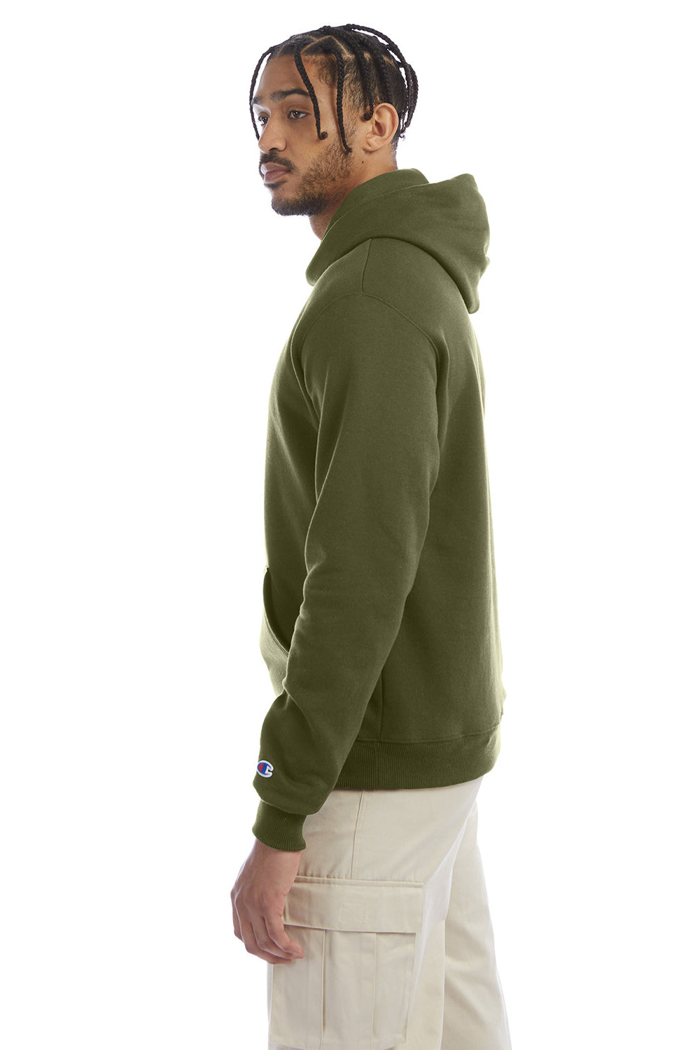 Champion S700 Dry Moisture Double Sweatshirt Hoodie Eco Wicking Olive Fresh Hooded Green — Fleece Mens
