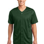 Sport-Tek Mens Tough Mesh Moisture Wicking Short Sleeve Jersey - Forest Green - Closeout