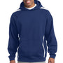Sport-Tek Mens Shrink Resistant Fleece Hooded Sweatshirt Hoodie - True Royal Blue/White - Closeout