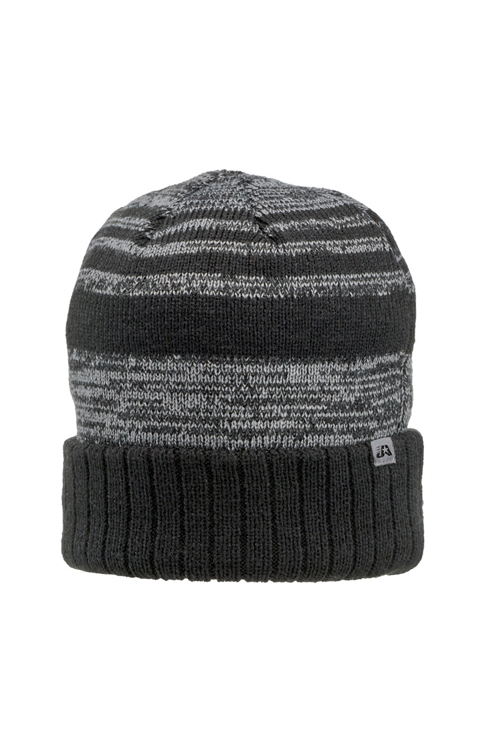 J America TW5000 Mens Echo Knit Beanie Black Front