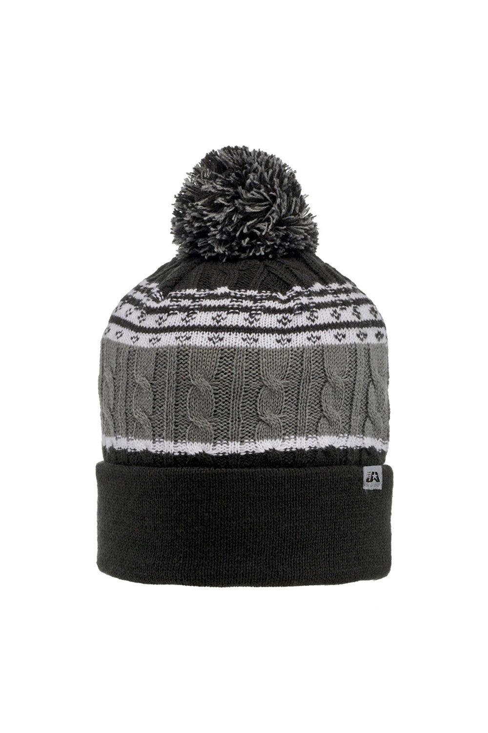 J America TW5002 Mens Altitude Knit Beanie Black Front