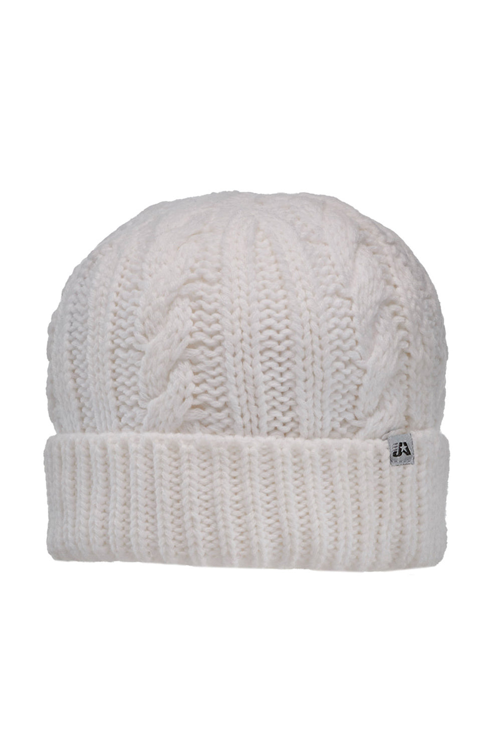 J America TW5003 Mens Empire Knit Beanie White Front